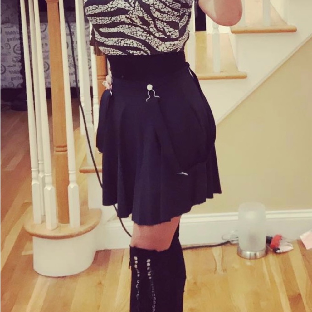 Blackmilk skater skirt suspenders